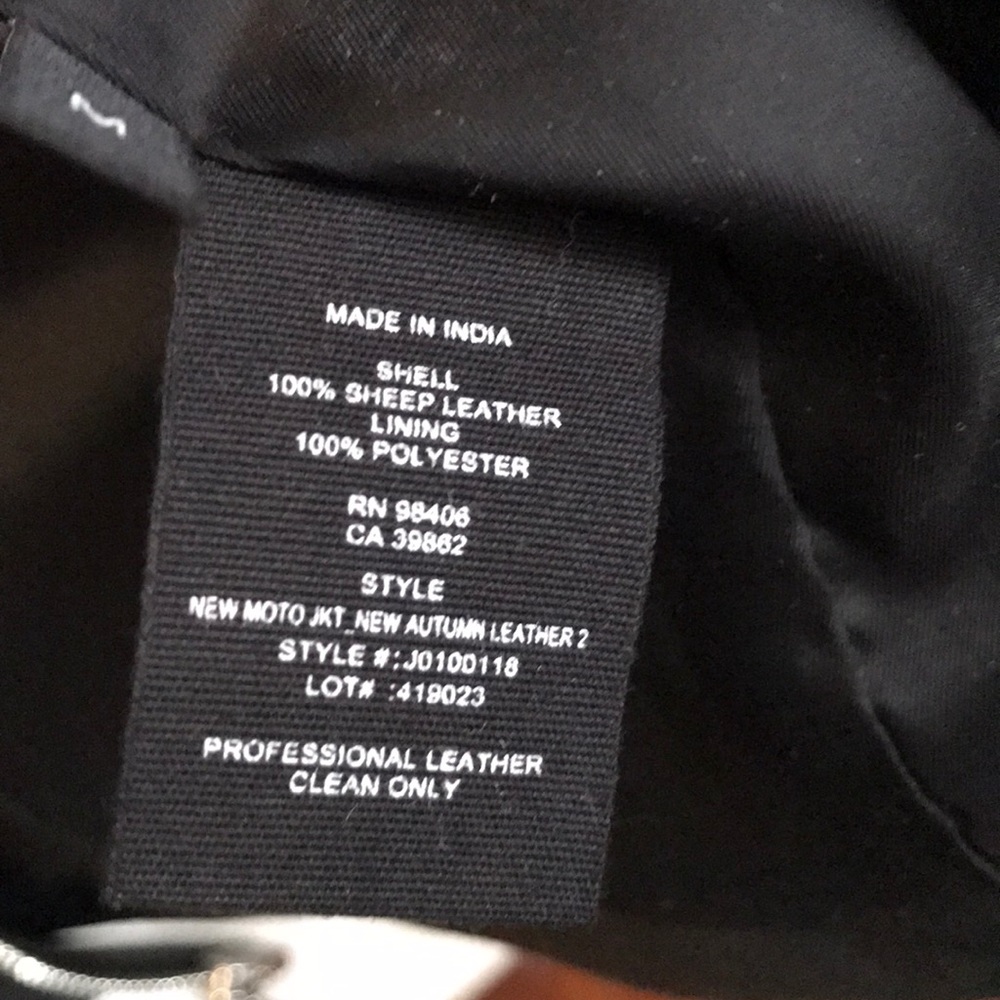 NWOT THEORY NEW MOTO AUTUMN LEATHER JACKET - Picture 5 of 12